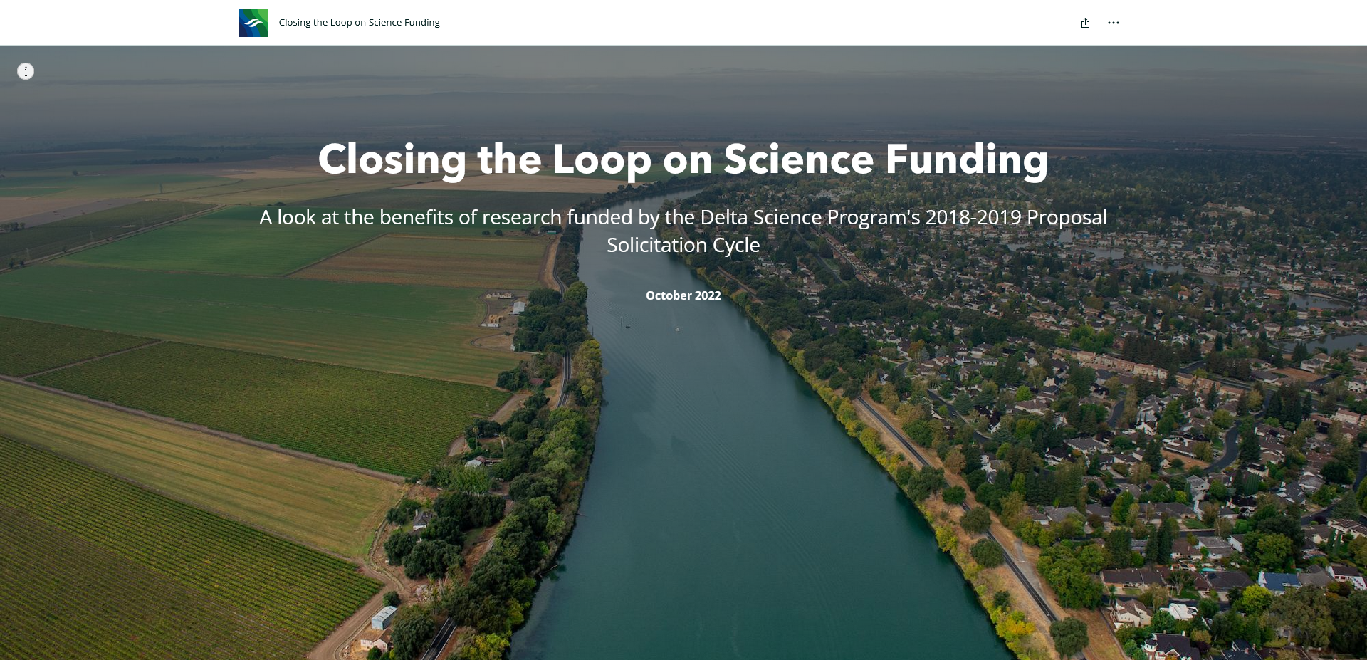 Closing the Loop on Science Funding storymap